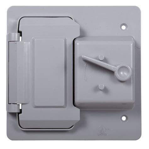 hubbell taymac 2 gang rectangle plastic weatherproof electrical box cover|taymac electrical box cover.